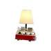 Asztali lámpa Home ESPRIT Fehér Piros vászonanyag Fém 20 x 14 x 30 cm