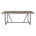 Dining Table Home ESPRIT Black Natural Metal Fir 195 x 90 x 76 cm