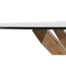 Blagavaonski stol Home ESPRIT Prirodno Kaljeno staklo Ozola kokmateriāls 130 x 130 x 75 cm