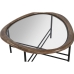 Mesa de Centro Home ESPRIT Marrón Negro Natural Cristal Madera de abeto 76 x 81 x 38 cm