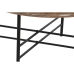 Mesa de Centro Home ESPRIT Marrón Negro Natural Cristal Madera de abeto 76 x 81 x 38 cm