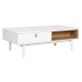 Mesa de Centro Home ESPRIT Branco Natural Poliuretano Madeira MDF 120 x 60 x 40 cm