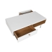 Centralna Miza Home ESPRIT Bela Naraven Poliuretan Les MDF 120 x 60 x 40 cm