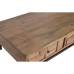 Mesa de Centro Home ESPRIT Natural Metal Madera de acacia 115 x 70 x 40 cm