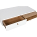 Centralna Miza Home ESPRIT Bela Naraven Poliuretan Les MDF 120 x 60 x 40 cm