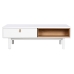 Mesa de Centro Home ESPRIT Branco Natural Poliuretano Madeira MDF 120 x 60 x 40 cm