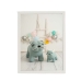 Maleri Crochetts Blå Flerfarget 33 x 43 x 2 cm Hund