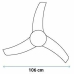 Ceiling Fan Universal Blue MISTRAL 3042 60W (106 cm)