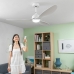 Griestu ventilators ar LED gaismu un 3 ABS lāpstiņām Flaled InnovaGoods Balts 36 W 52