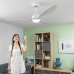 LED Ceiling Fan with 3 ABS Blades Flaled InnovaGoods White 36 W 52
