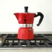 Caffettiera Italiana Bialetti Moka Rosso Alluminio 3 Tazze