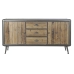 Credenza DKD Home Decor MB-171204 144 x 45 x 75 cm Abete Naturale Metallo Grigio chiaro