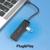 USB Hub Vention TGTBB Μαύρο