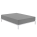 Lenzuolo con angoli Alexandra House Living Grigio scuro 150 x 200 cm