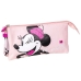 Penar triplu Minnie Mouse 22,5 x 2 x 11,5 cm Roz