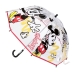 Parasol Mickey Mouse Przezroczysty Ø 71 cm Czerwony