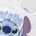 Děstké Tričko s krátkým rukávem Stitch Bílý