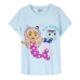 Camisola de Manga Curta Infantil Gabby's Dollhouse Turquesa