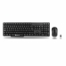 Tastiera e Mouse NGS NGS-KEYBOARD-0358 Nero QWERTY Qwerty US Senza Fili