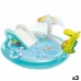 Piscină Gonflabilă pentru Copii Intex Loc de joacă Crocodil 201 x 84 x 17 cm (3 Unități)