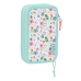 Astuccio Doppio Peppa Pig Cosy corner Azzurro (28 Pezzi)