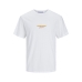 Kortarmet T-skjorte til Menn Jack & Jones JORARUBA PUFF BRANDING TEE SS 12255557 Hvit