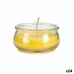 Κερί Κίτρινο Γυαλί Κερί 7,7 x 4 x 7,7 cm (24 Μονάδες)