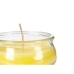 Candle Ibergarden HL-G60CIT Yellow Glass Wax 7,7 x 4 x 7,7 cm (24 Units)