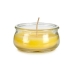 Candle Ibergarden HL-G60CIT Yellow Glass Wax 7,7 x 4 x 7,7 cm (24 Units)