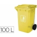 Secchio della spazzatura Q-Connect KF16543 Giallo Plastica 100 L