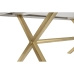 Ruokapöytä DKD Home Decor Valkoinen Kullattu Messinki Mangopuu 180 x 90 x 76 cm