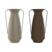 Vase Home ESPRIT Braun Beige Metall 25 x 25 x 44 cm (2 Stück)