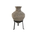 Vase Home ESPRIT Svart Beige Metall Magnesium 28 x 28 x 47 cm