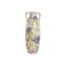 Vase Home ESPRIT Blanc Multicouleur Lila Grès 13 x 13 x 35 cm