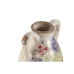 Vase Home ESPRIT Blanc Multicouleur Lila Grès 13 x 13 x 35 cm