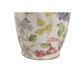 Vaso Home ESPRIT Bianco Multicolore Lilla Gres 13 x 13 x 35 cm