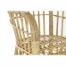 Fåtölj DKD Home Decor Ljusbrun Rattan (62 x 72 x 83 cm)