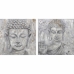 Malba DKD Home Decor 100 x 2,4 x 100 cm Buddha Orientální (2 kusů)