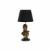 Stolná lampa DKD Home Decor Čierna Zlatá Polyester Živica Afričanka (31 x 31 x 58 cm)