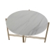 Side table DKD Home Decor Golden Metal Marble 65 x 65 x 45 cm