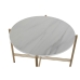 Table d'appoint DKD Home Decor Doré Métal Marbre 65 x 65 x 45 cm