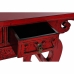 Consola DKD Home Decor Vermelho Metal Madeira de olmo (135 x 37 x 89 cm)