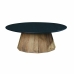 Mesa de Centro DKD Home Decor Negro Natural Madera Pino Madera Reciclada 90 x 90 x 32,5 cm