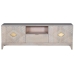 Mobile TV DKD Home Decor Beige Metallo Legno di mango 175 x 40 x 60 cm