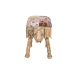 Krakk DKD Home Decor Flerfarget Polyester Treverk av mangotre 65 x 31,7 x 38 cm Elefant