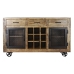 Credenza DKD Home Decor Nero Grigio Metallo Marrone scuro Legno di mango (150 x 43 x 90 cm)