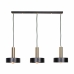 Suspension DKD Home Decor Noir Doré Métal 50 W 88 x 18 x 28 cm 88 x 20 x 30 cm