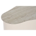 Βοηθητικό Τραπέζι Home ESPRIT Λευκό Μπεζ Ανοιχτό καφέ Μέταλλο Κεραμικά 70 x 46 x 38 cm