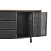 Credenza DKD Home Decor 145,5 x 45 x 76 cm Abete Nero Metallo Marrone