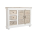 Credenza DKD Home Decor Bianco Naturale Legno Legno di mango 122 x 25 x 91 cm